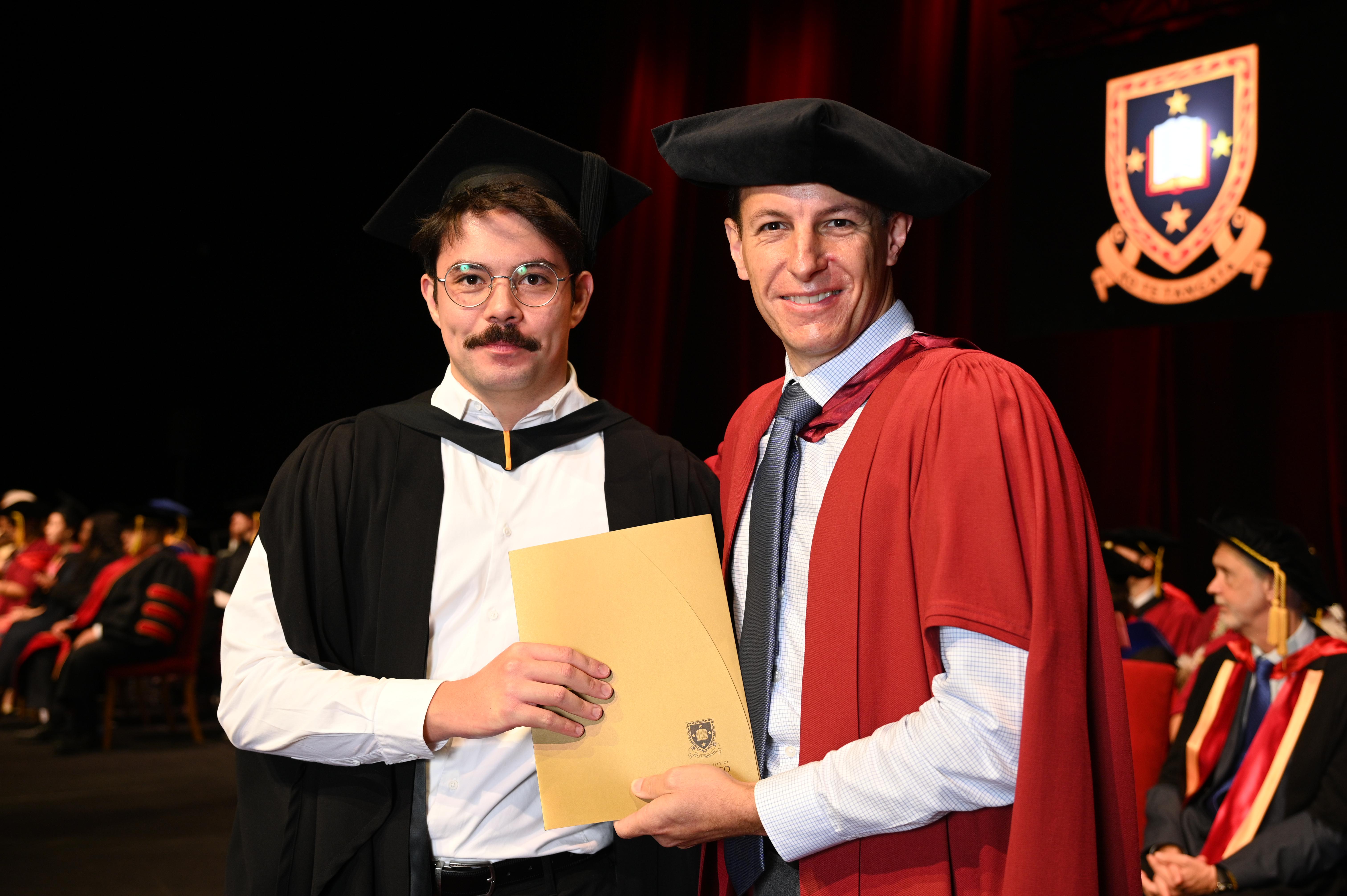Robert Spencer at Waikato University graduation